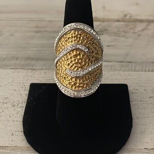 Nadri Stainless Steel Saddle Ring.